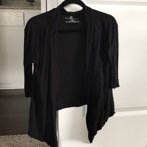 NY & Co black knit cropped cardigan Small